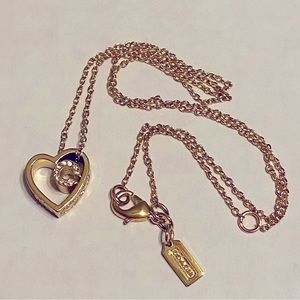Coach Heart Shaped Necklace